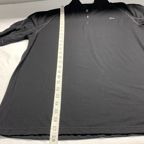 Paradox Merino Wool Blend Long Sleeve 1/4 Zip Shirt Black Size Large - Picture 7 of 9